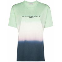 Givenchy Camiseta tie-dye com logo - Azul