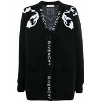 Givenchy intarsia-knit cardigan - Preto