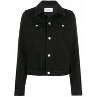 Givenchy Jaqueta jeans com logo - Preto