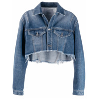 Givenchy Jaqueta jeans cropped - Azul