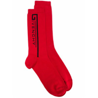 Givenchy logo socks - Vermelho