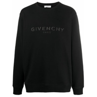 Givenchy Moletom com estampa de logo - Preto