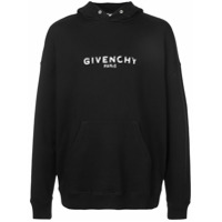 Givenchy Moletom desbotado com logo - Preto