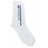Givenchy Par de meias com logo - Branco