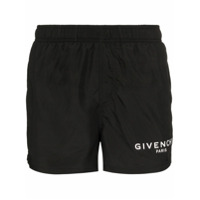 Givenchy SHort de natação com logo - Preto