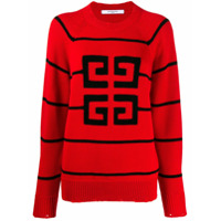 Givenchy Suéter com logo - Vermelho