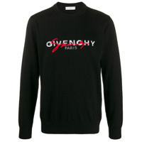 Givenchy Suéter com logos - Preto