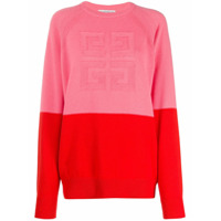 Givenchy Suéter de tricô bicolor - Rosa