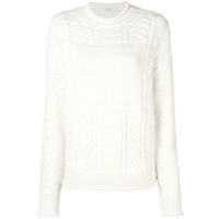 Givenchy Suéter de tricô com logo - Branco