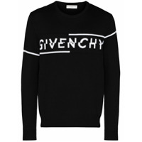 Givenchy Suéter de tricô com logo - Preto