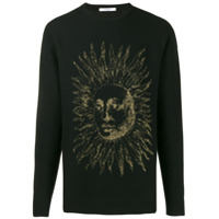 Givenchy Suéter Sun com logo - Preto