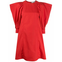 Givenchy Vestido com ombreiras - Vermelho
