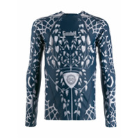 GmbH Suéter com estampa contrastante - Azul