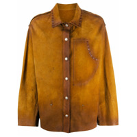 Golden Goose Camisa de couro - Marrom