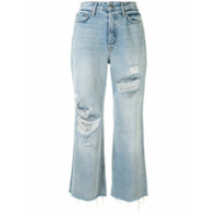 Grlfrnd Calça jeans cropped Bobbi - Azul
