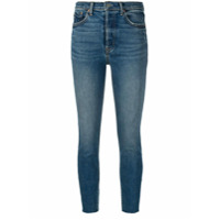 Grlfrnd Calça jeans skinny cropped - Azul