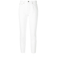 Grlfrnd Calça jeans skinny cropped - Branco