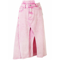 Ground Zero asymmetrical denim skirt - Rosa