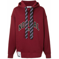 Ground Zero tie detail hoodie - Vermelho