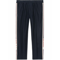 Gucci Calça jogging com listra Gucci - Azul