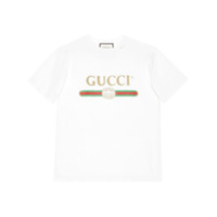 Gucci Camiseta oversized com logo - Branco