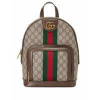 Gucci Mochila Ophidia GG pequena - Marrom