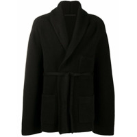 Haider Ackermann Cardigan canelado - Preto