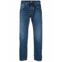 Haikure Calça jeans slim cropped - Azul