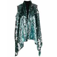 Halpern Colete com drapeado - Azul