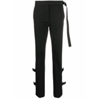 Helmut Lang side-buckle trousers - Preto