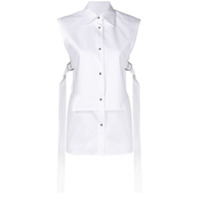 Helmut Lang sleeveless bib shirt - Branco