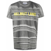 Helmut Lang tie-dye logo print T-shirt - Cinza