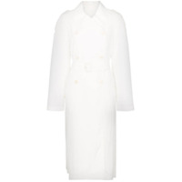 Helmut Lang Trench coat com cinto - Branco