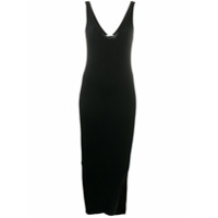 Helmut Lang Vestido slim canelado - Preto