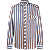 Henrik Vibskov Camisa com listras - Azul