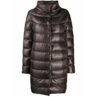 Herno Casaco com fechamento oculto - Marrom