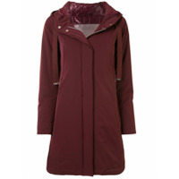 Herno Casaco com zíper e capuz - Roxo