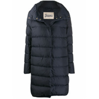 Herno Casaco matelassê com mangas 3/4 - Azul