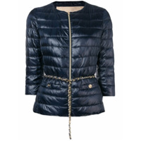 Herno crop sleeve puffer jacket - Azul