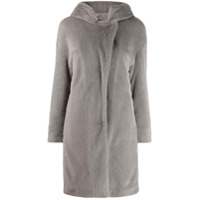 Herno hooded shearling coat - Cinza