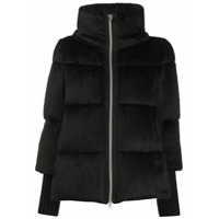 Herno Jaqueta matelassÃª com pelos - Preto