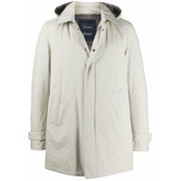 Herno Jaqueta matelassê com capuz - Neutro