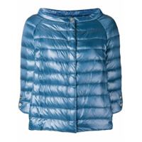 Herno wide boat neck jacket - Azul