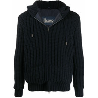 Herno zip-up hooded jacket - Azul