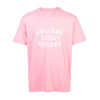 Holiday Camiseta com estampa de logo - Rosa