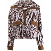 House of Sunny zebra print jacket - Marrom