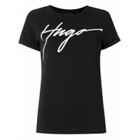 HUGO T-shirt com estampa - Preto