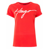 HUGO T-shirt com estampa - Vermelho