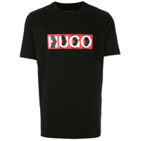 HUGO T-shirt com logo - Preto
