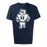 Hydrogen bulldog-print cotton T-shirt - Azul